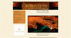 Desktop Screenshot of caedmonviolins.com